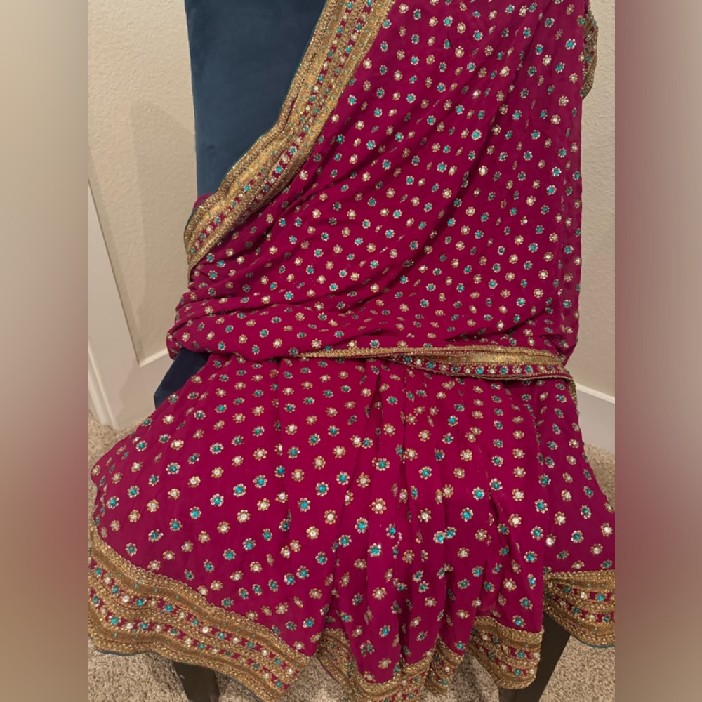 Pre stitched saree